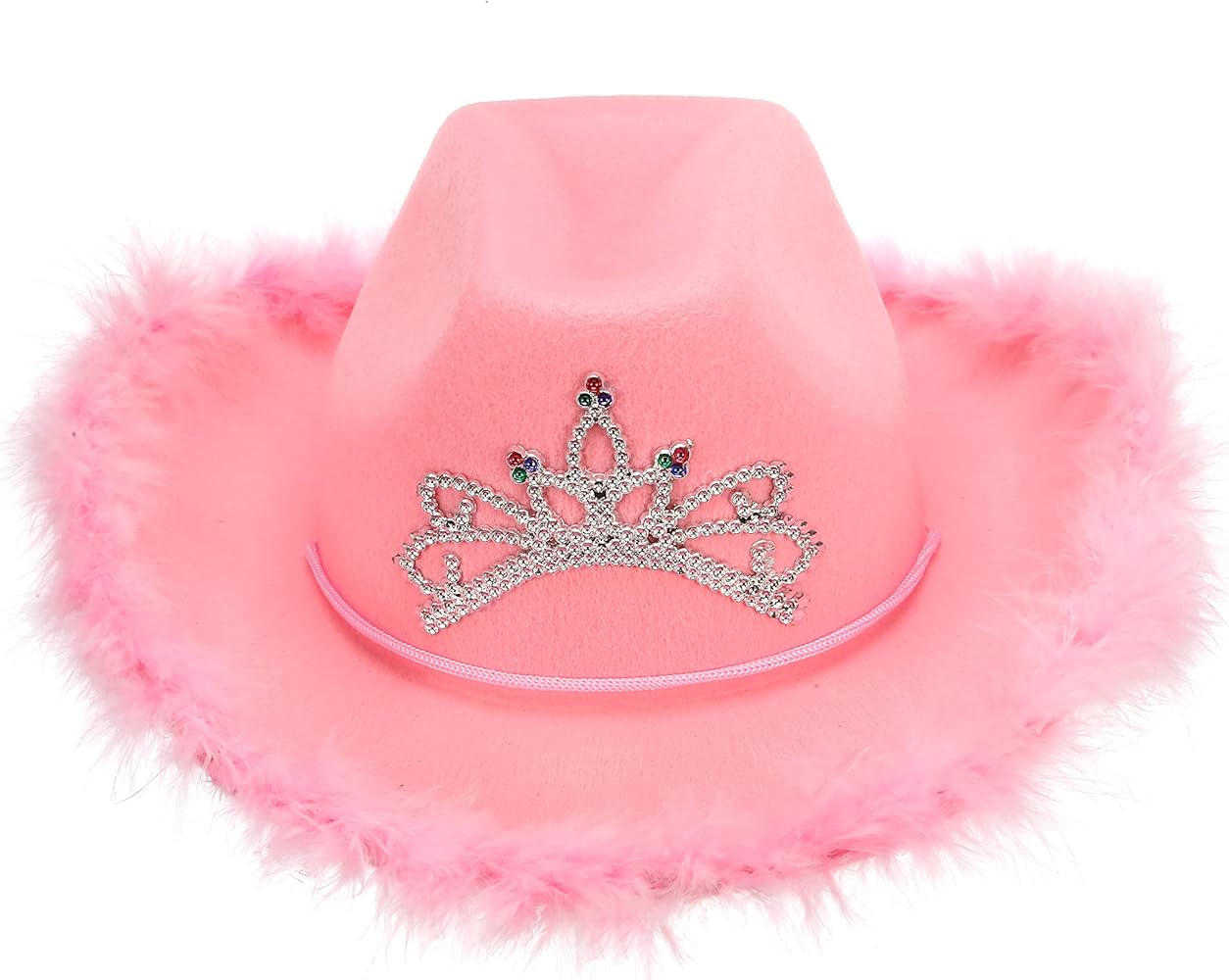 כובע קאבוי כתר ורוד
