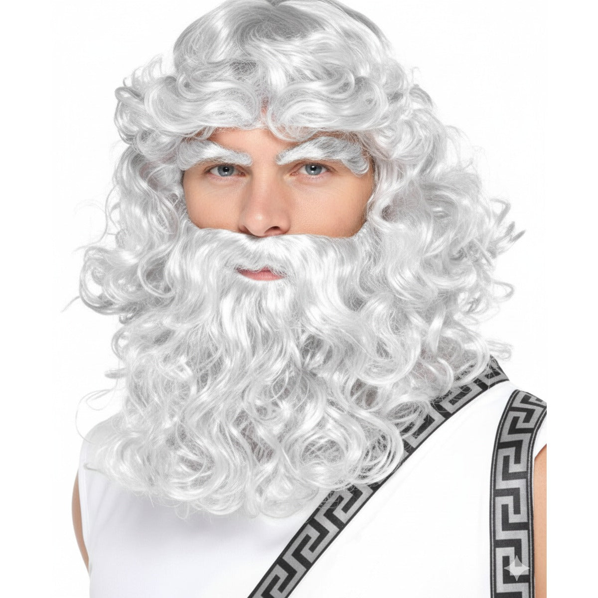 פאה שיער זקן לבן מפוארת