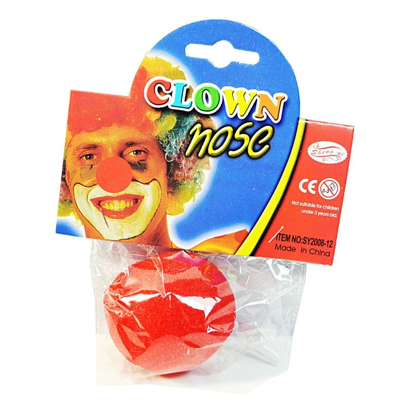 אף ליצן ספוג אדום