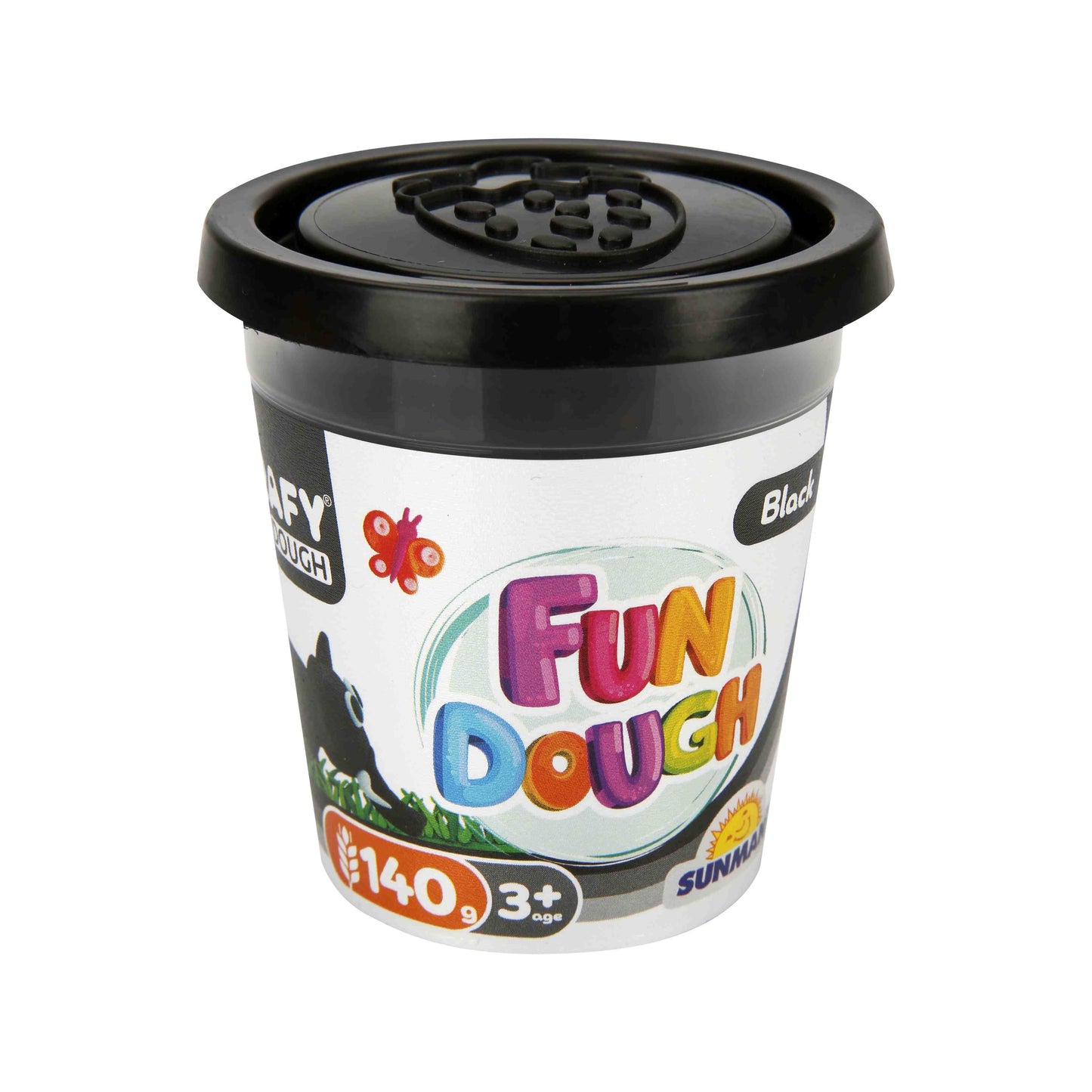 גביע בצק בודד בצבע שחור 140 גרם