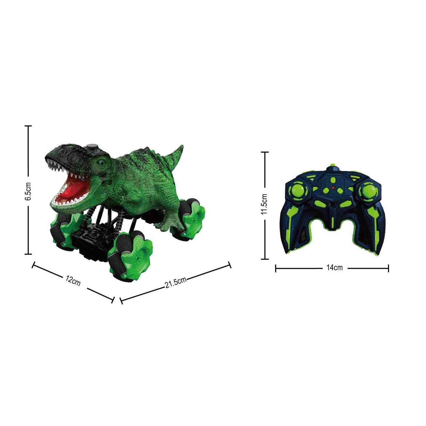 דינוזאור על שלט- אורות וצלילים - ירוק