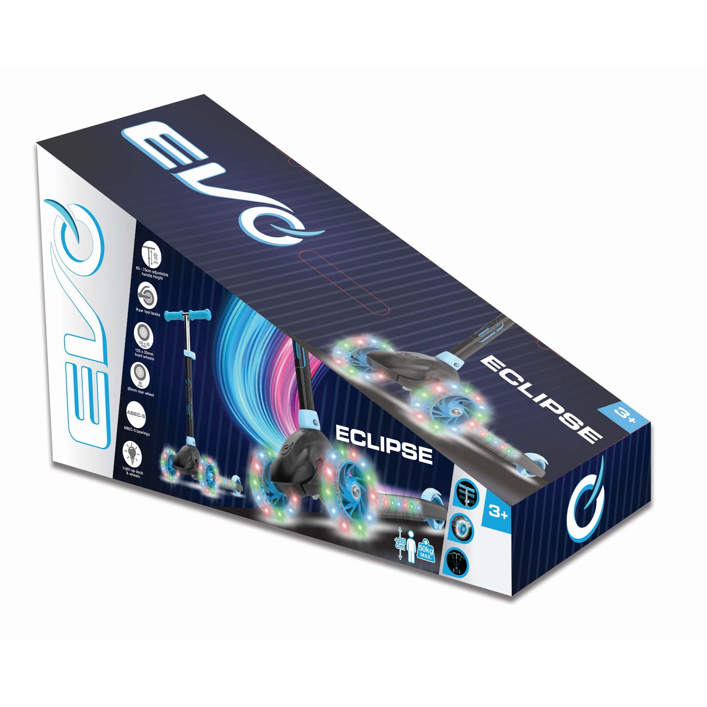 קורקינט כחול 3 גלגלים Eclipse
