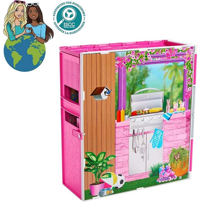 ברבי בית בובות מתקפל כולל בובה חדש