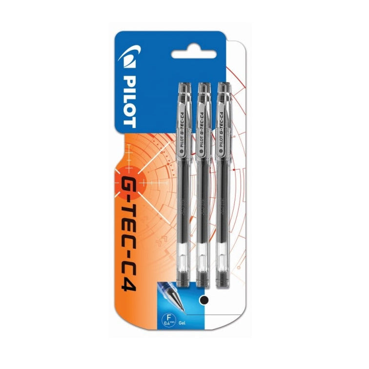 G-TEC-C4 Gel Pen - 3-pack Black