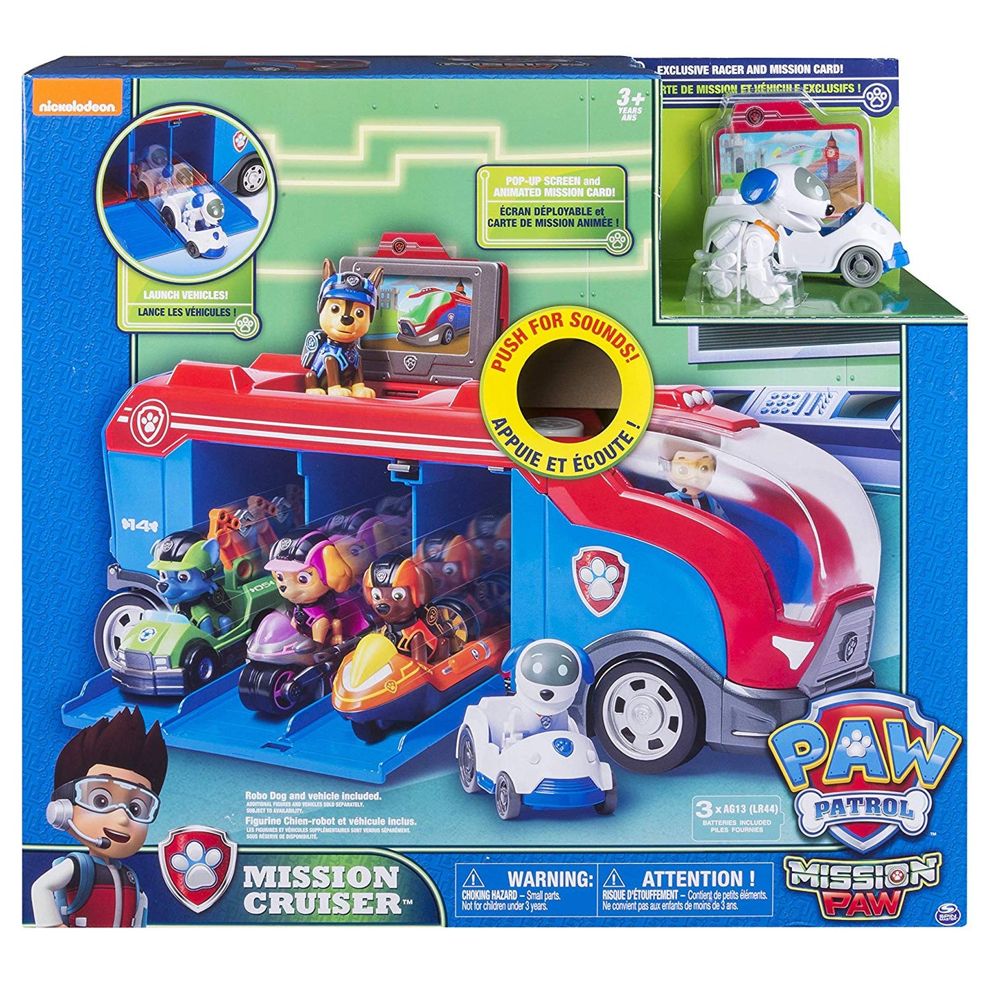 סיירת המשימה עם דמויות Paw Patrol