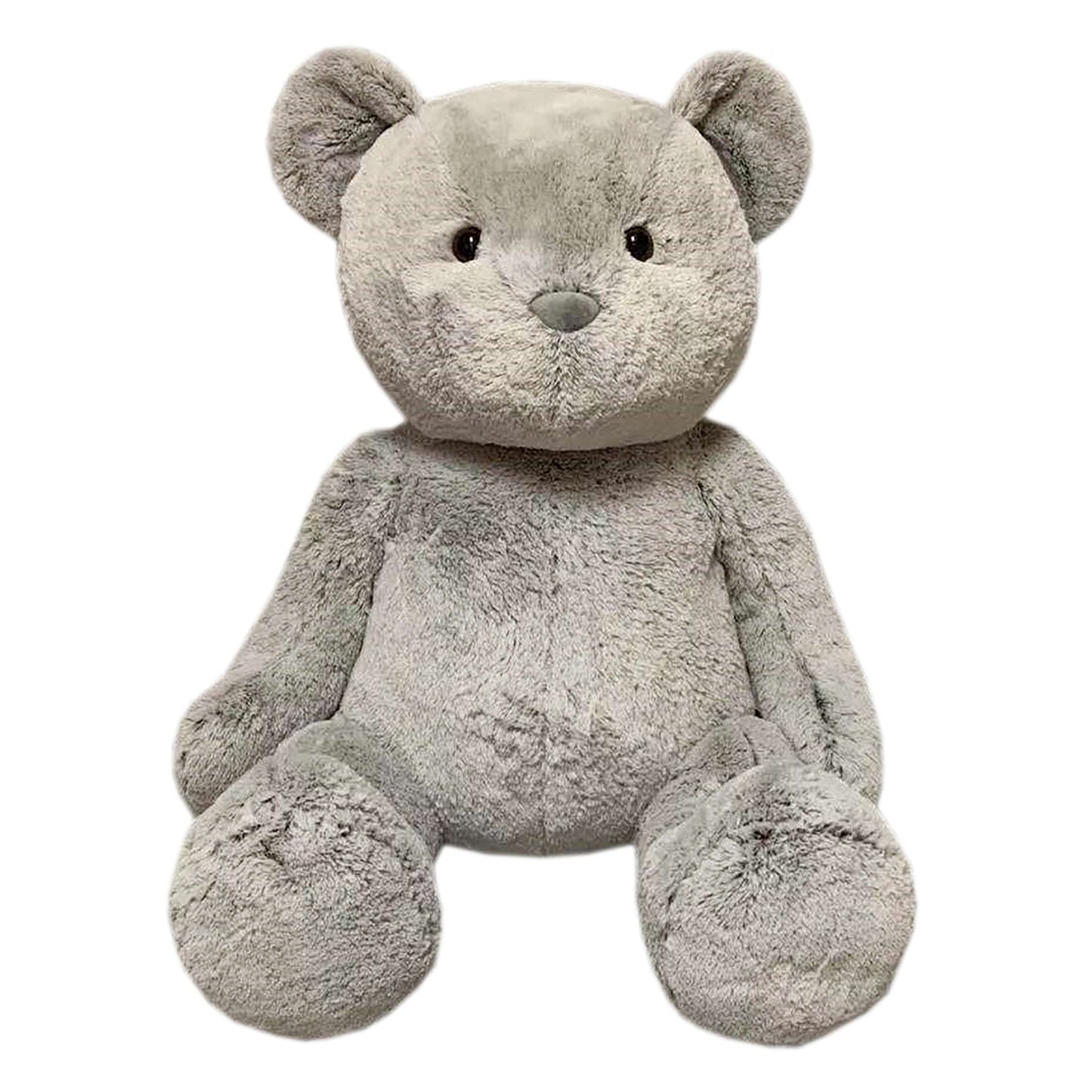 בובת פרווה דב יושב אפור 110 סמ