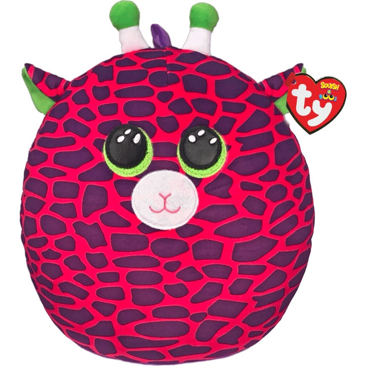 בובת TY עיניים גדולות כרית חיבוקי גילברט גירפה ורודה