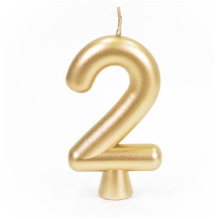 נר ספרה 2 זהב
