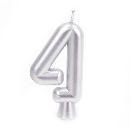 נר ספרה 4 כסף