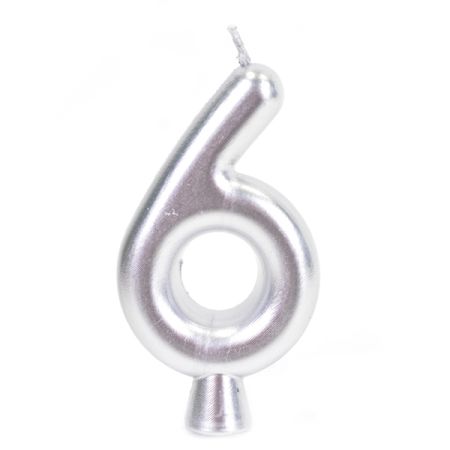 נר ספרה 6 כסף