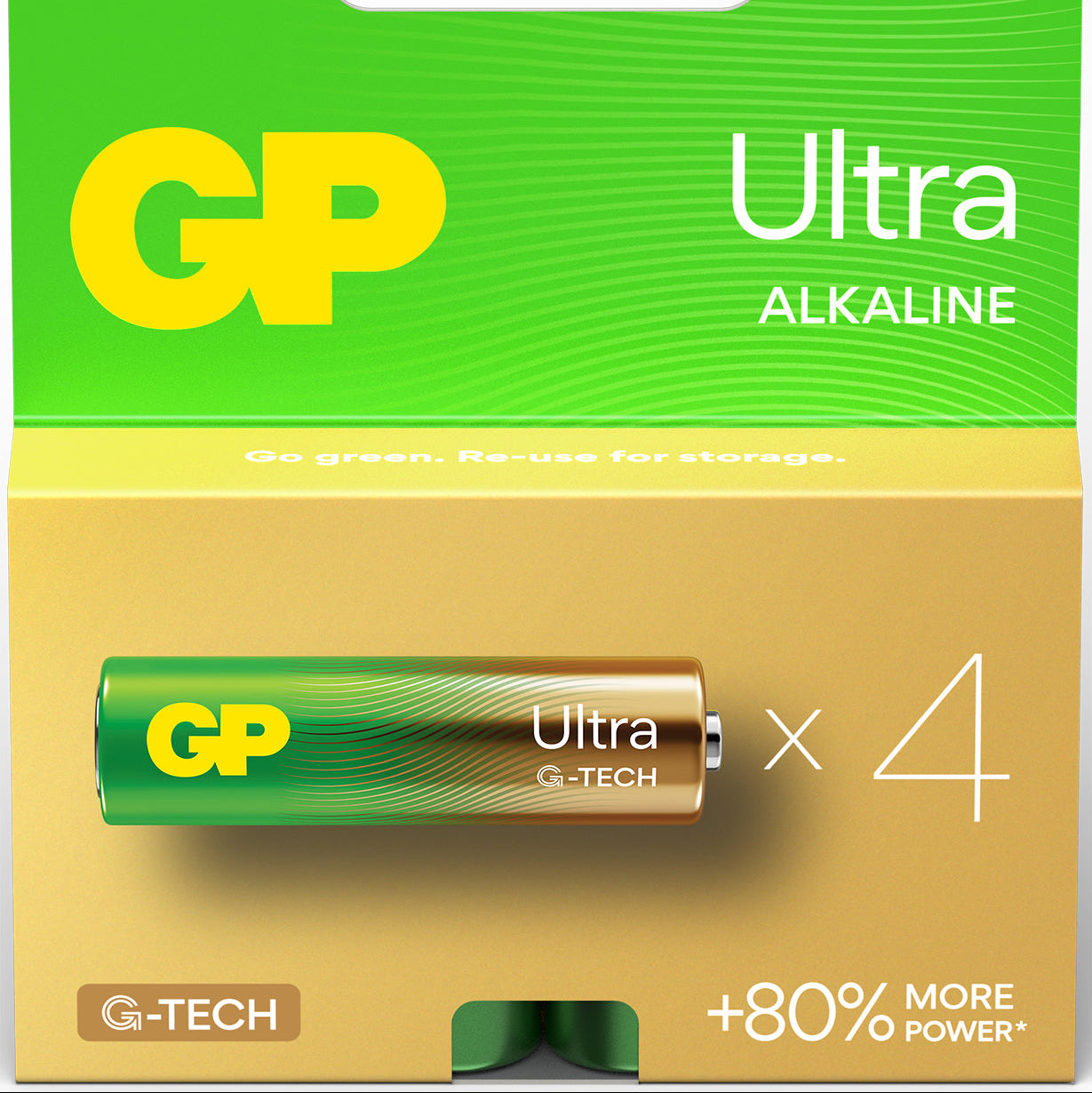4 סוללות AA GP Alkaline
