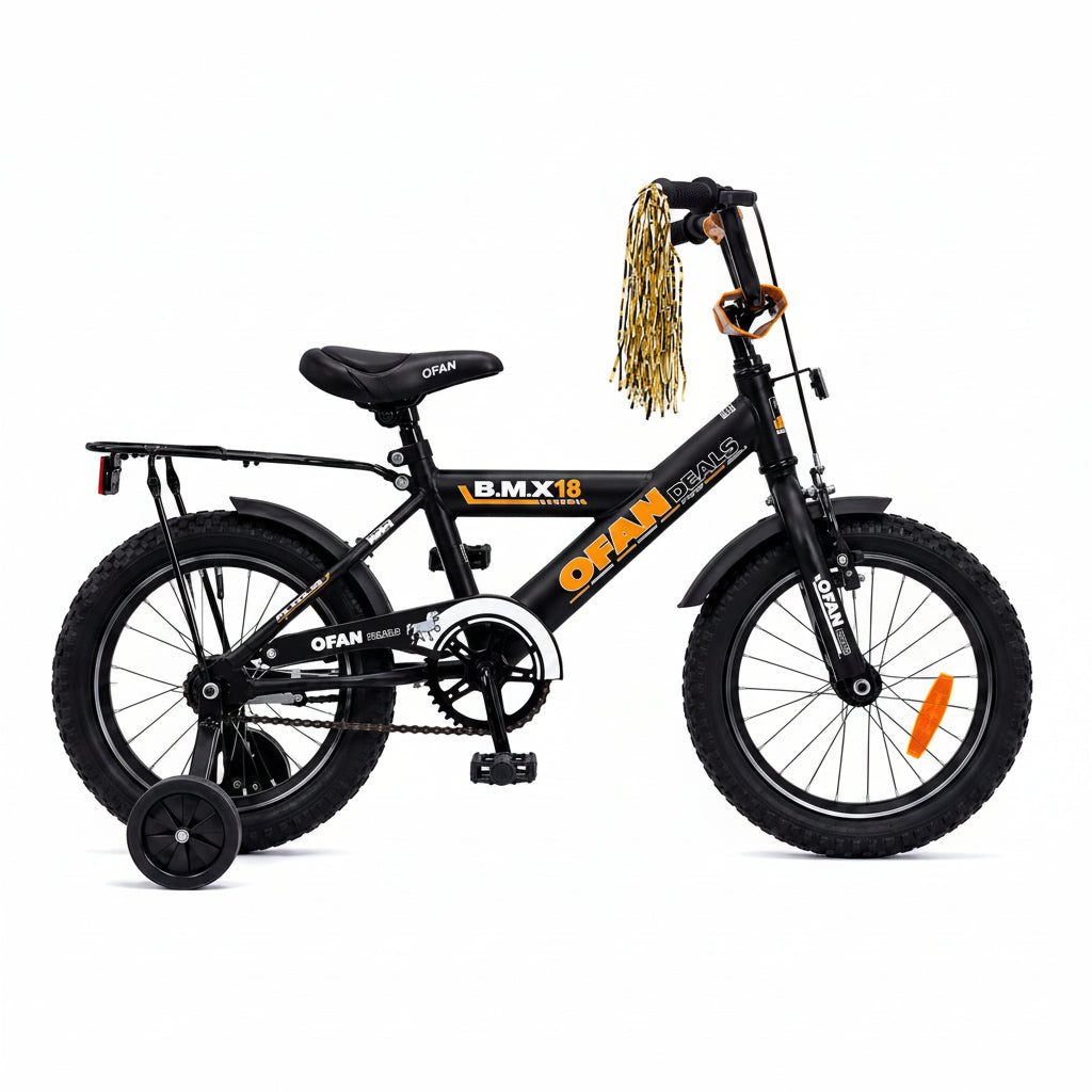 אופניים 18 BMX צהוב שחור מורכב