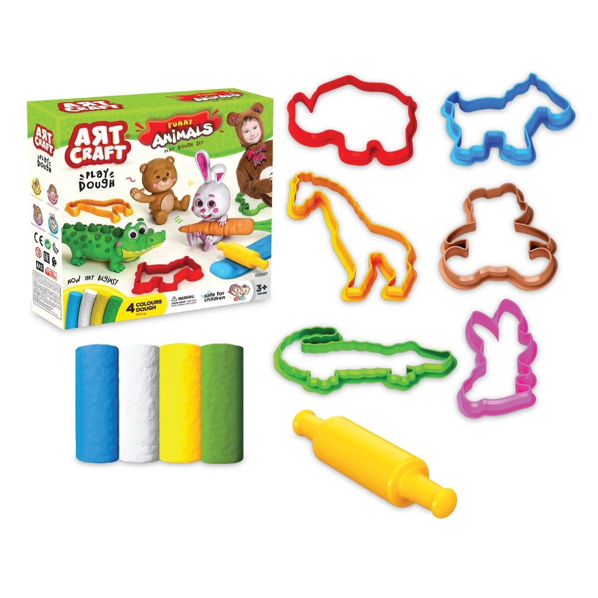 ערכת בצק לעיצוב ויצירה חיות