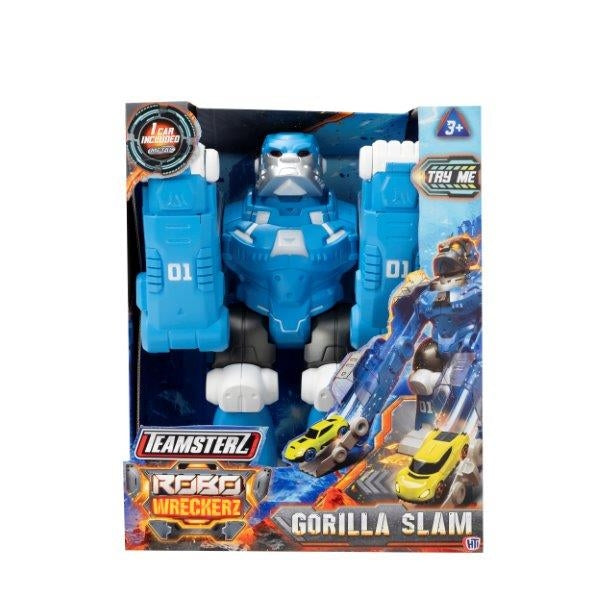 רובוט גורילה עם אורות וצלילים ומכונית