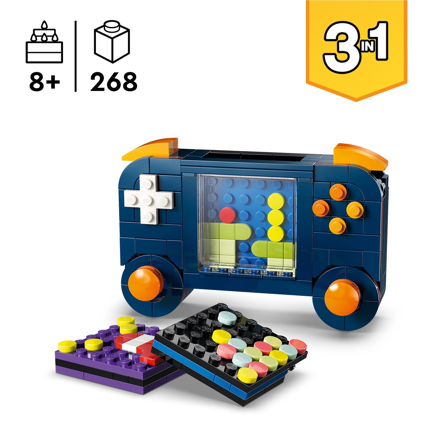 לגו קריאטור 3 ב-1 קונסולת משחק רטרו 31380