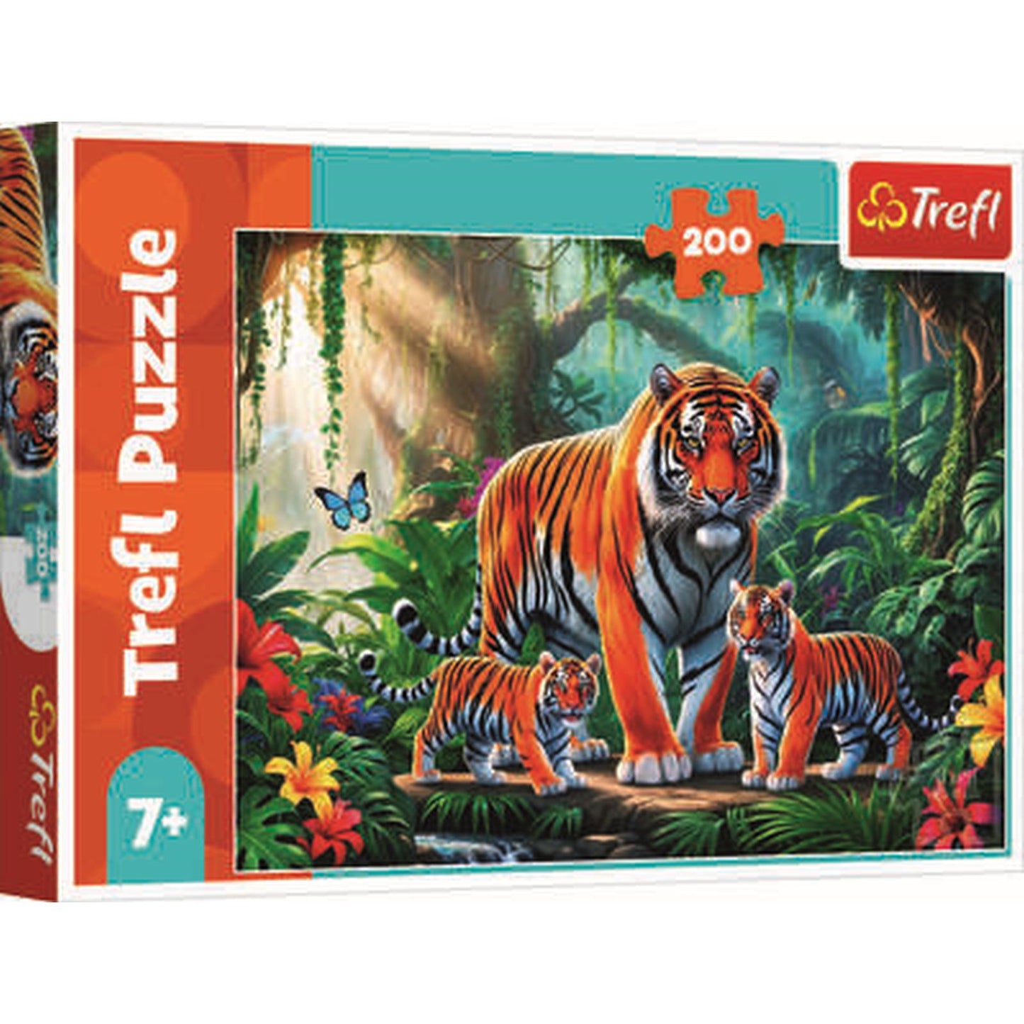 פאזל 200 חלקים נמרים