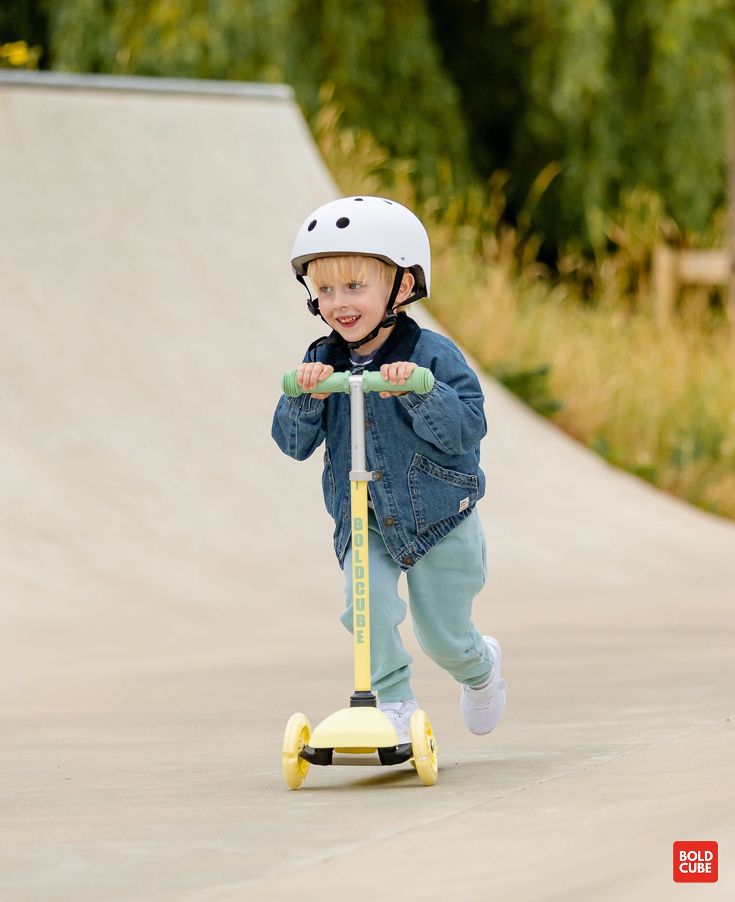 קורקינט 3 גלגלים צהוב