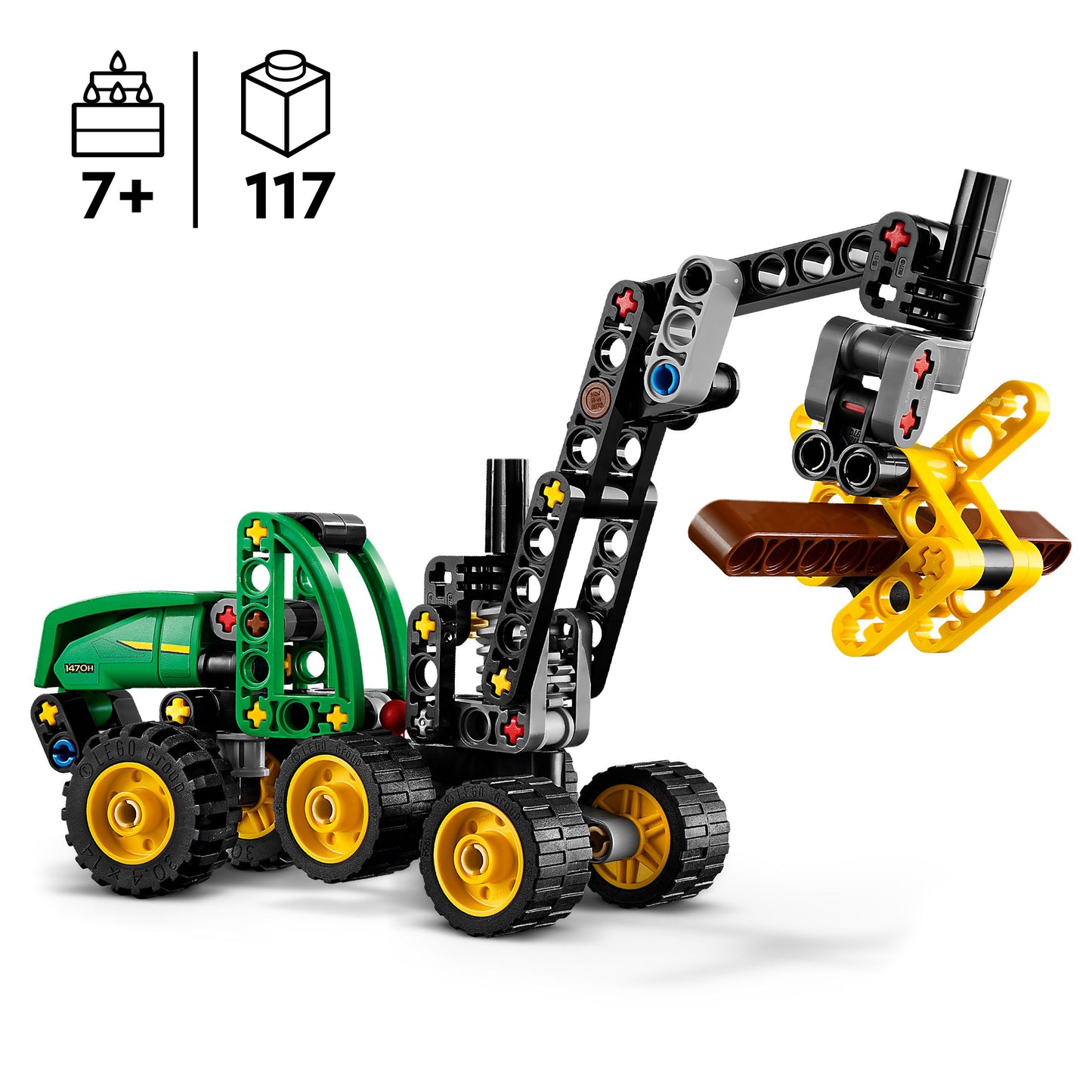 לגו טכניק רכב גלגלים ג'ון דיר 42218
