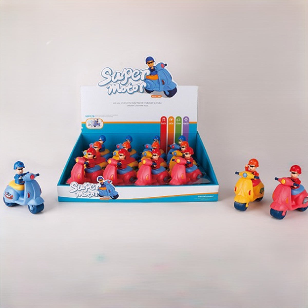 וספה עם רוכב לתינוק - 3 צבעים