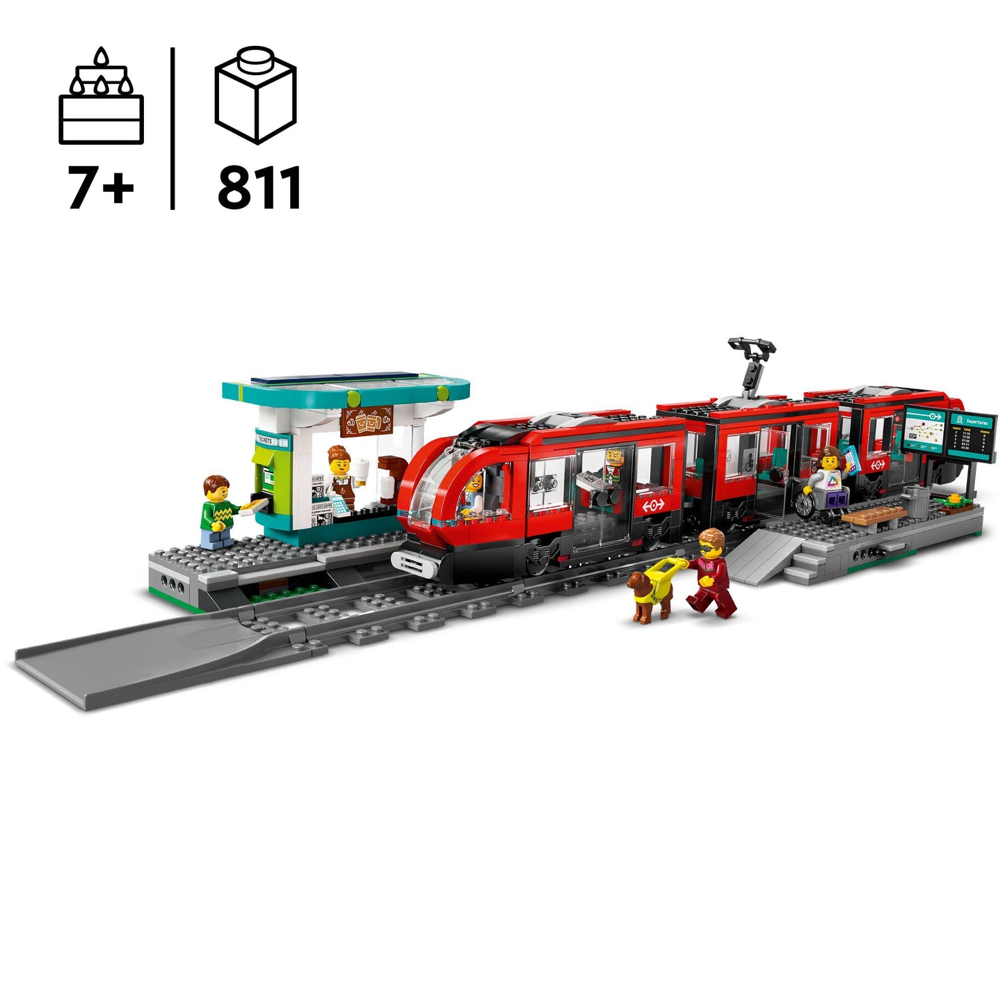 לגו סיטי חשמלית ותחנה במרכז העיר 60423