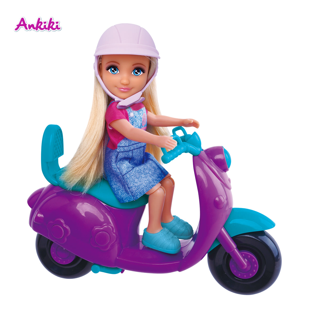 Doll on Motorcycle 13 cm