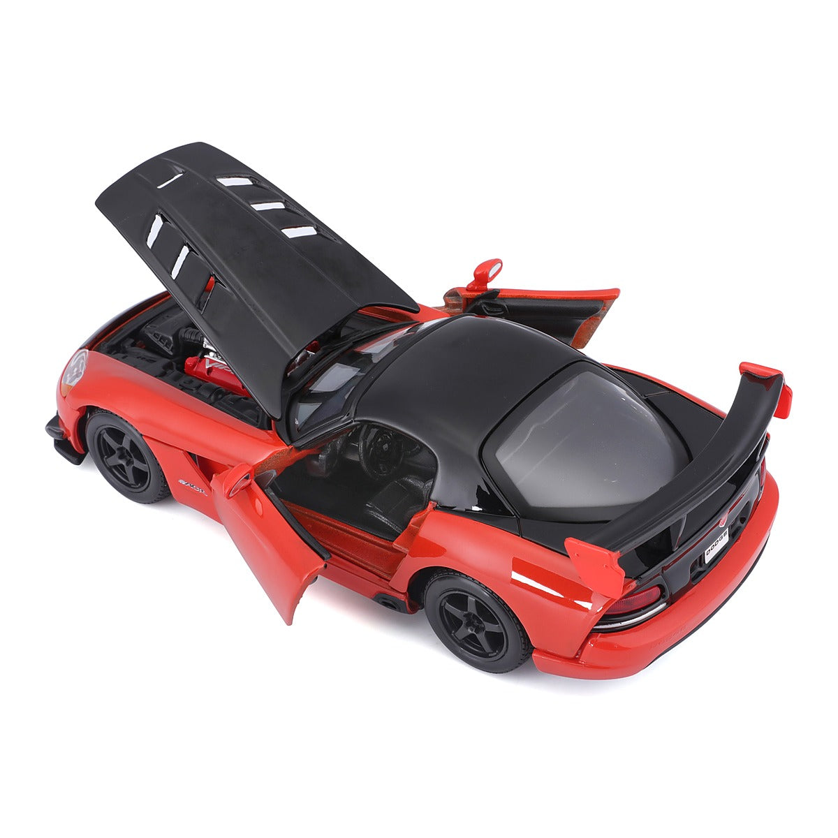 DODGE VIPER מכונית דגמים 1:24 אדום שחור BURAGO