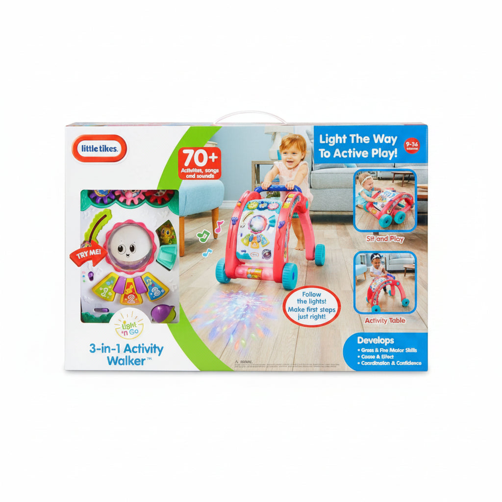 Pink 3-in-1 Walker