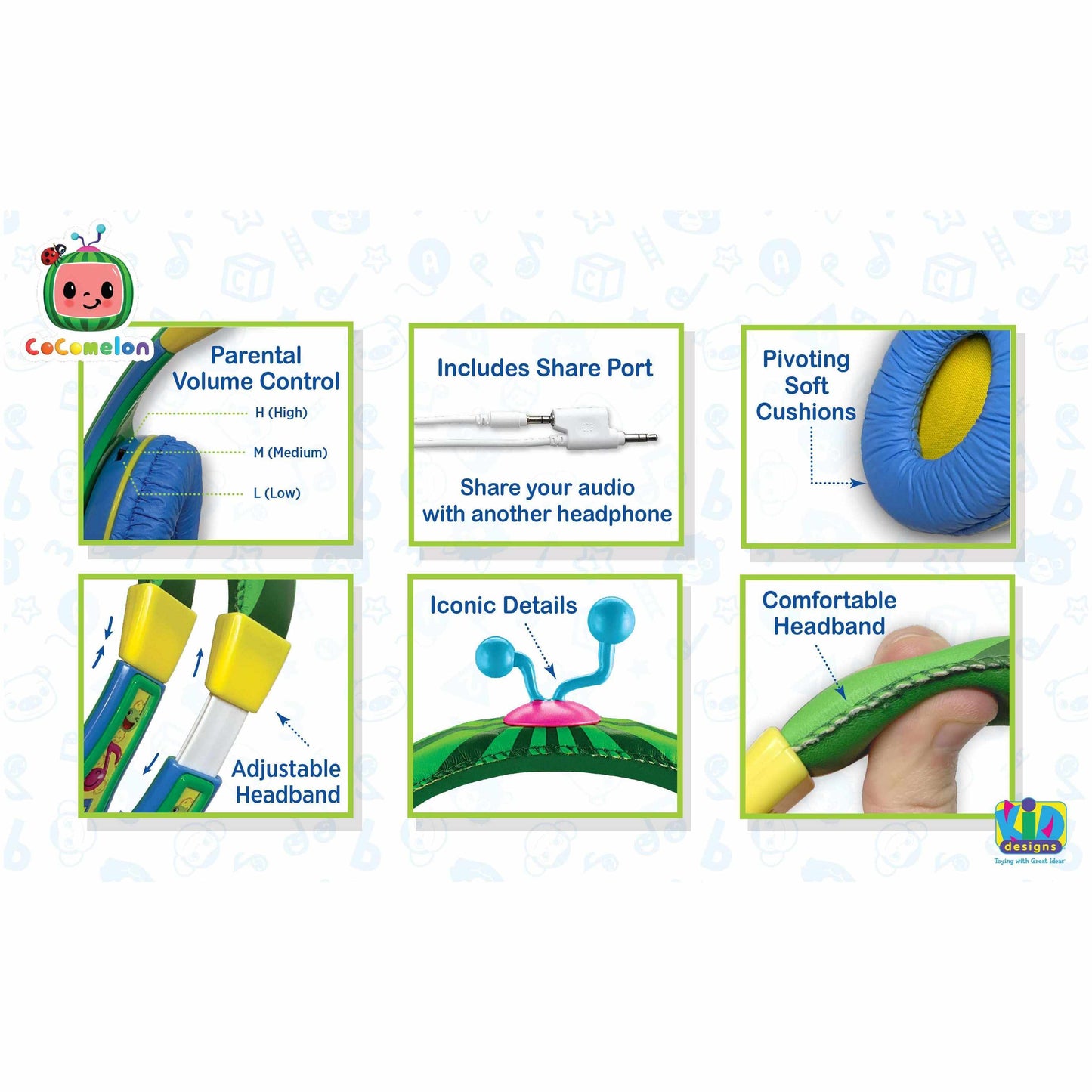 אוזניות עם חוט קוקומלון