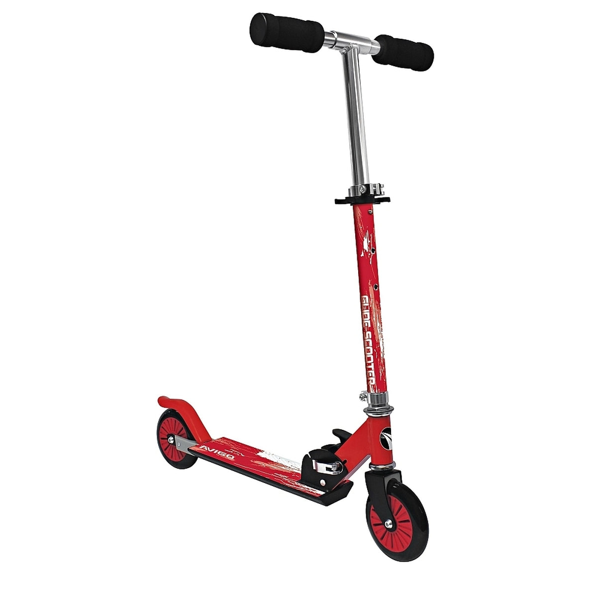 קורקינט 2 גלגלים לילדים מתקפל אדום