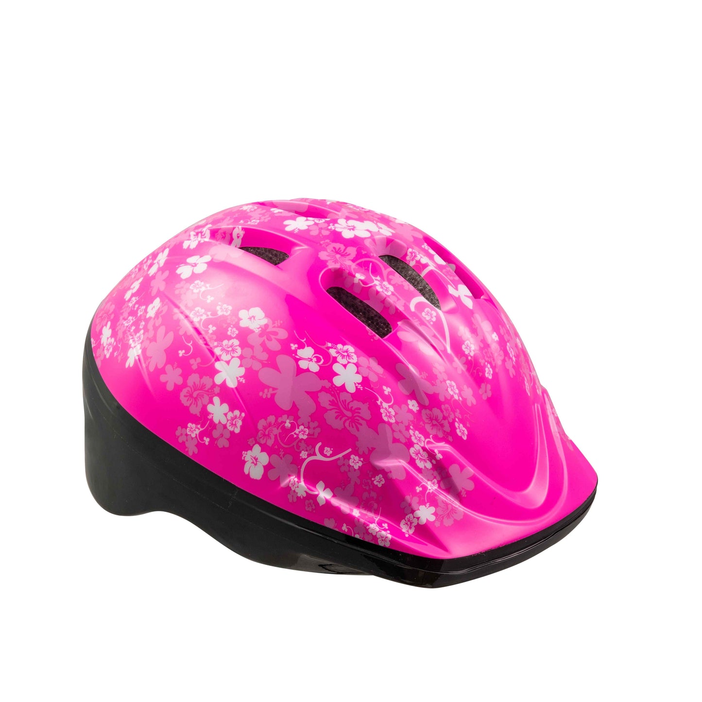 קסדה לילדים ורוד S עם פרחים