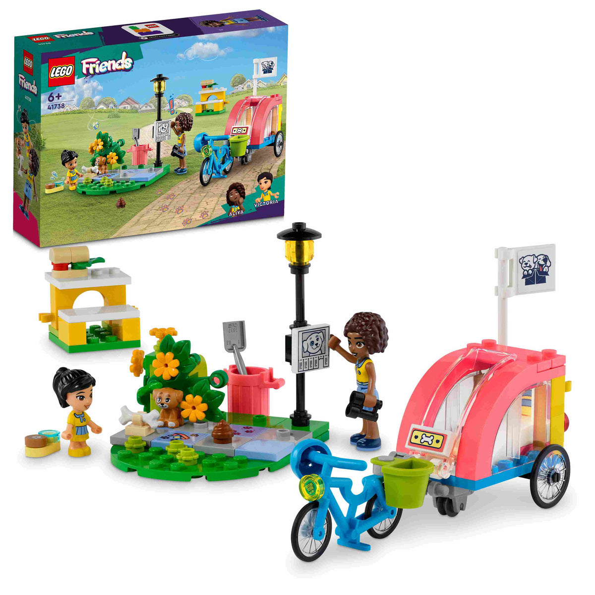 LEGO Friends دراجة نارية لإنقاذ الكلاب 41738