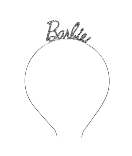 כתר מתכת לוגו ברבי עם אבנים מיוחד