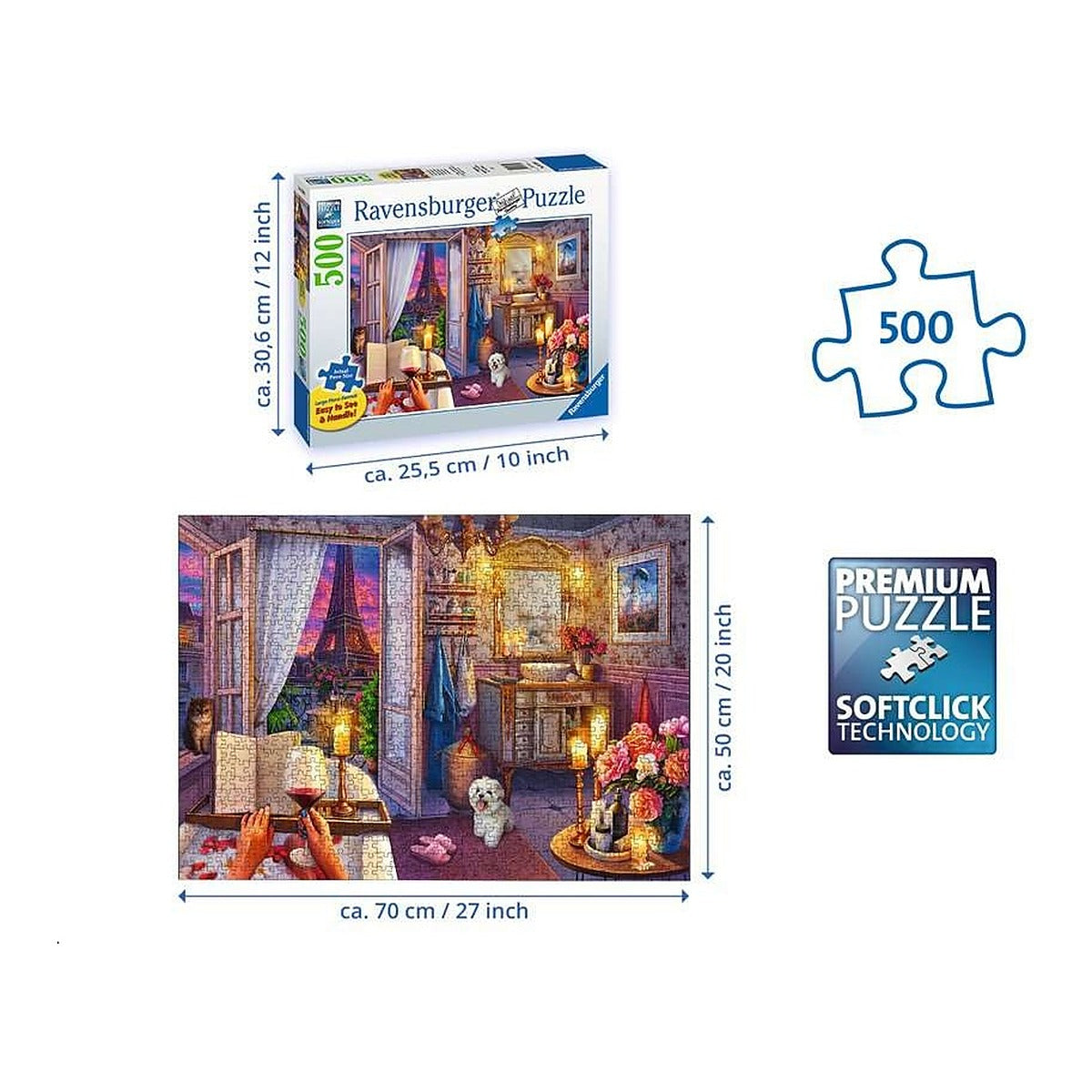 פאזל 500 חל' - חדר אמבטיה נעים