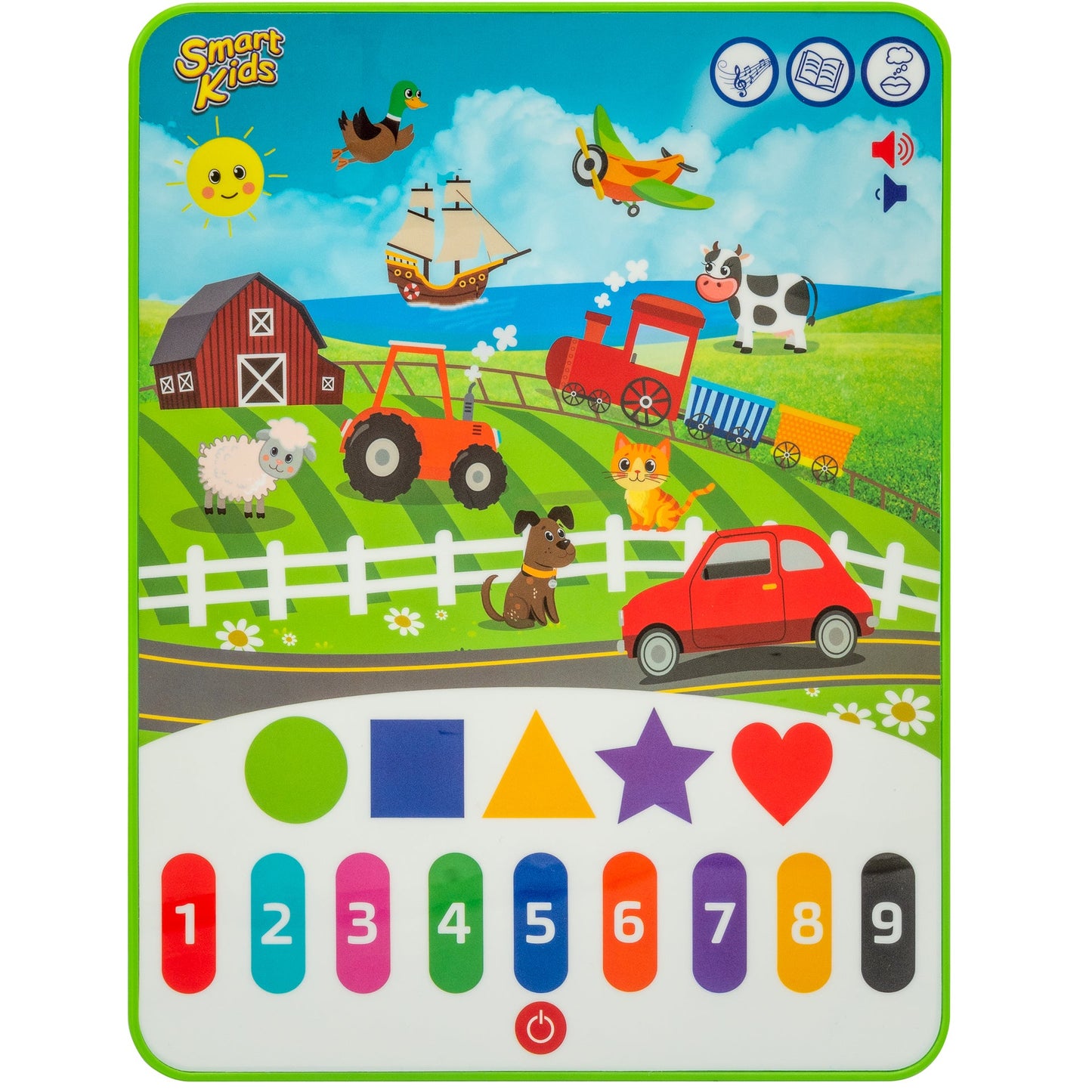 טאבלט טף חיות חווה וכלי תחבורה דובר עברית SMART KIDS