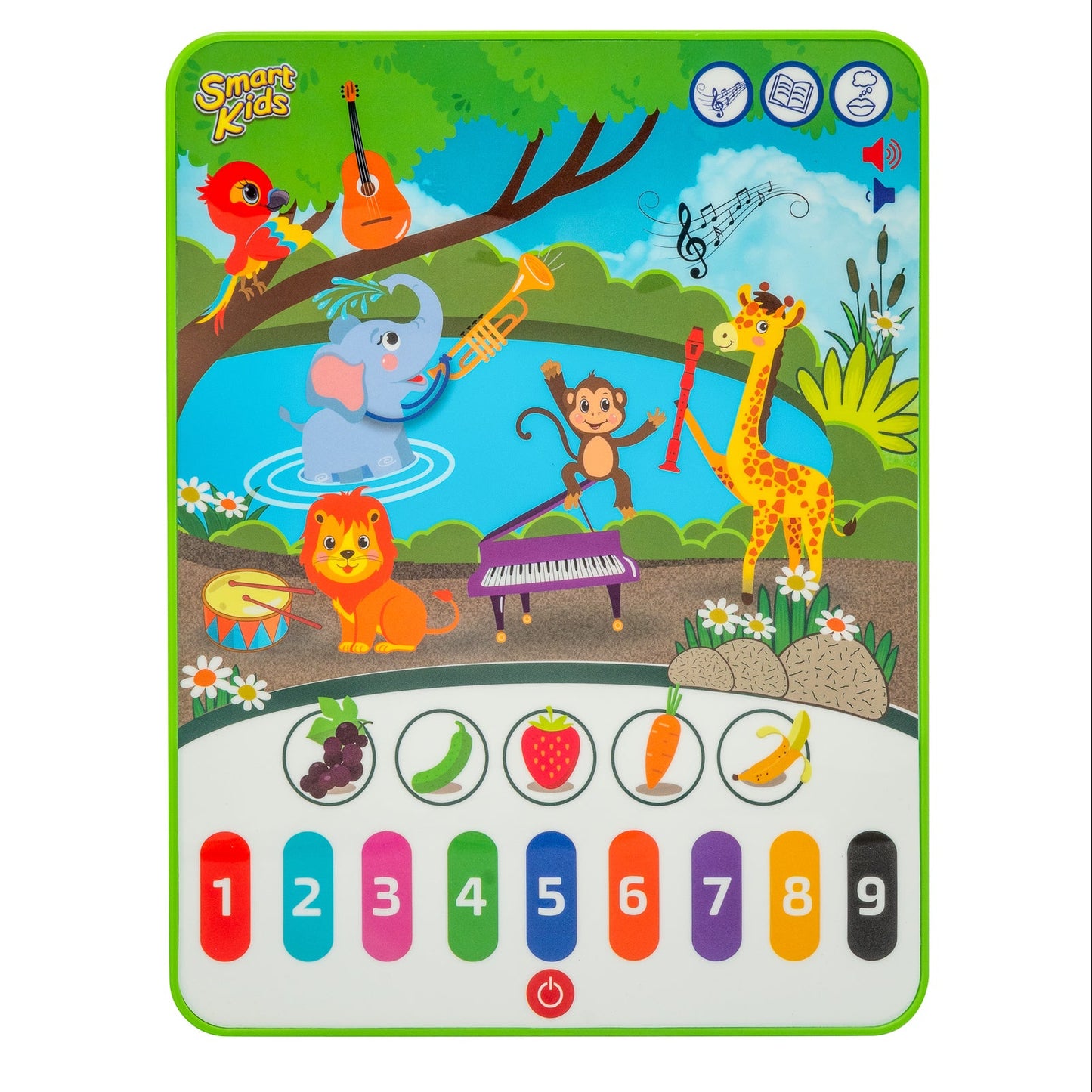 טאבלט טף חיות ספארי וכלי נגינה דובר עברית SMART KIDS