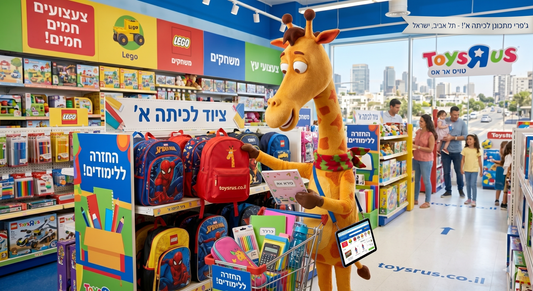 ג׳פרי בוחר ציוד לבית הספר