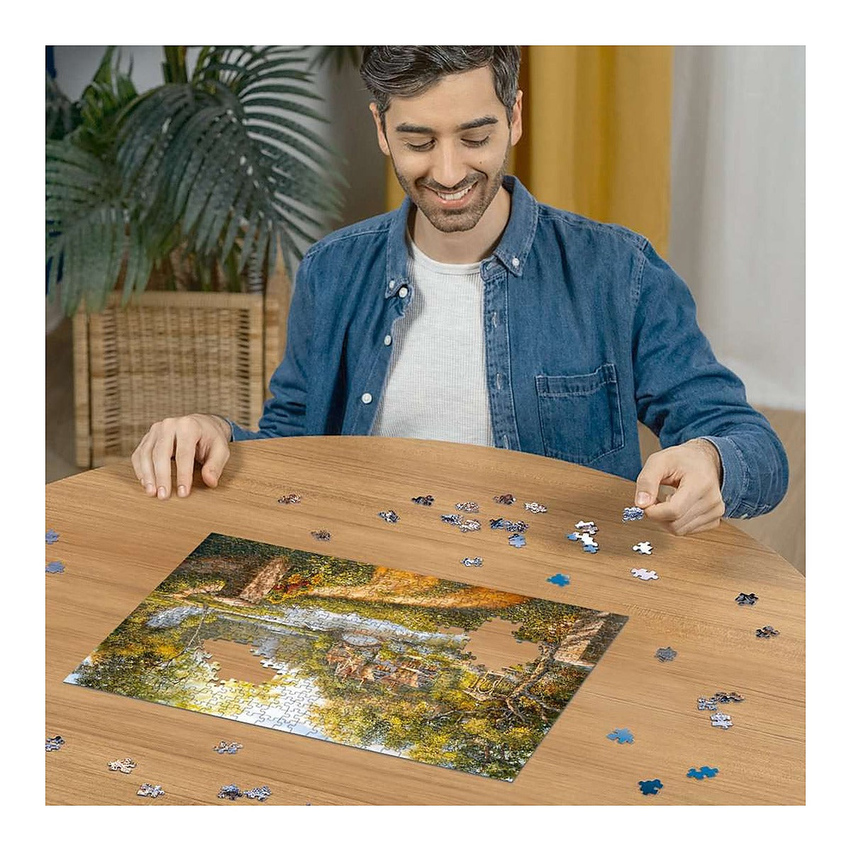 פאזל 500 חל' - קוטג' ליד הנהר
