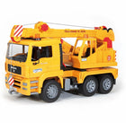 Yellow crane truck - MAN