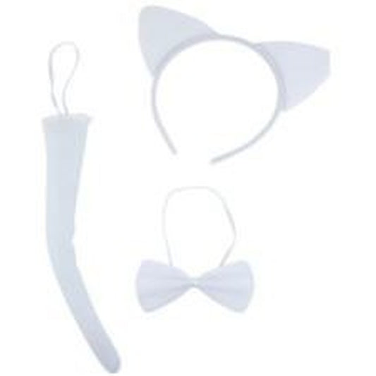 סט חתול לבן 3 חלקים