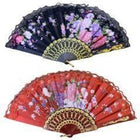 Red/Black Floral Fan