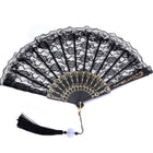 Black/White Lace Fan