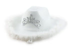 White crown cowboy hat