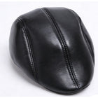 Leather flat cap