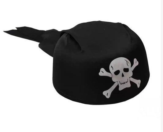 כובע בנדנה פיראט שחור