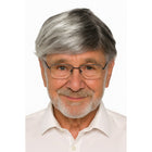 Wig, elderly man, black and white