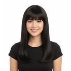 Long, straight brown wig