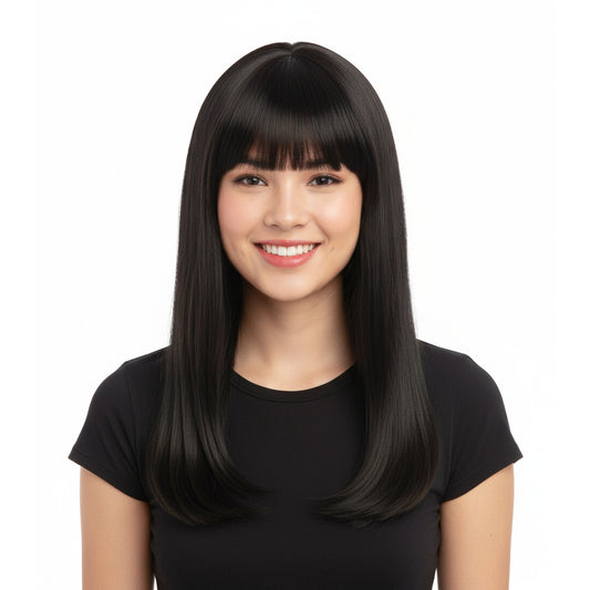 פאה ארוכה חלק חומה