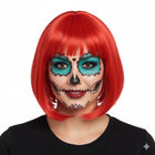 Red bob wig