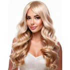 Long curly blonde wig