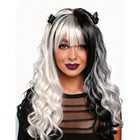Harley black and white wig
